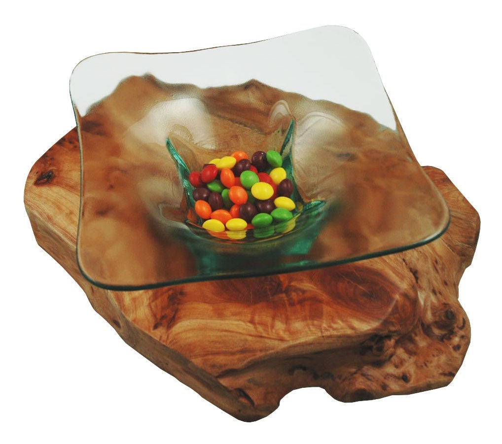 American Metalcraft GT773 Glacier 7-Inch Square Commercial Glass Food Display Bowl