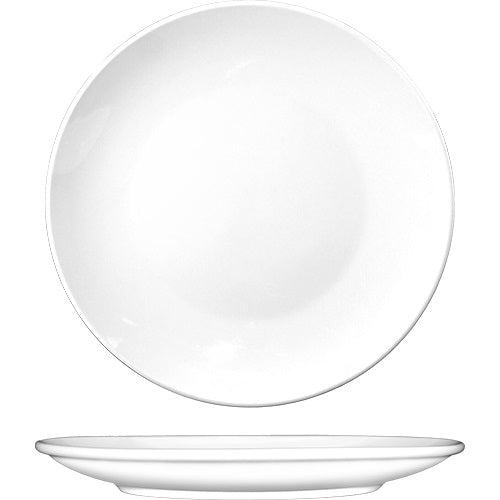 Durable ITI TN-7 7-Inch Round Torino White Coupe Plate for Foodservice