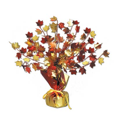 Beistle 90805 15-Foot Autumn Leaves Sparkling and Bursting Table Centerpiece Decor (90805)