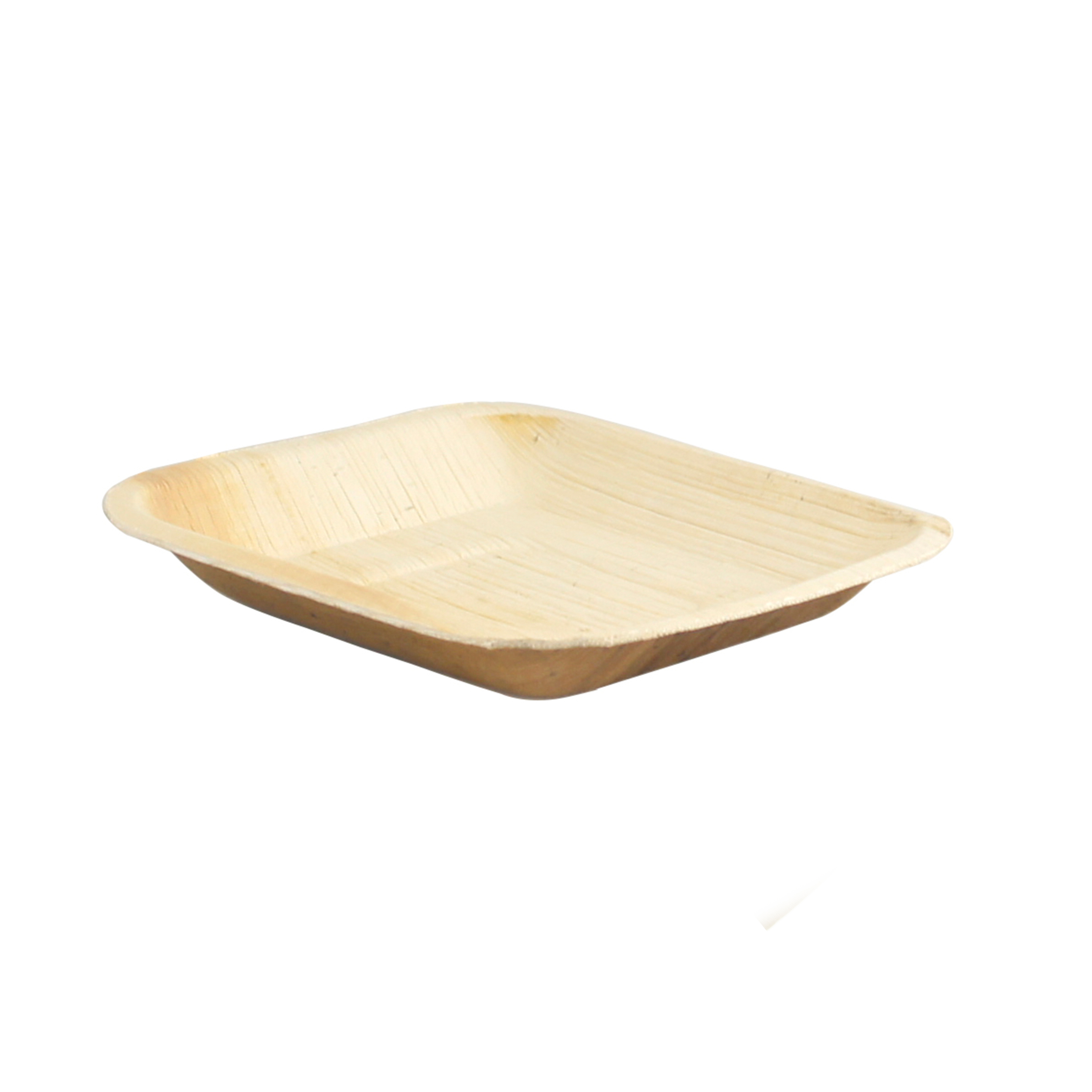 PacknWood 210BBA1717 6-Inch Square Rounded-Corner Palm Leaf Plates
