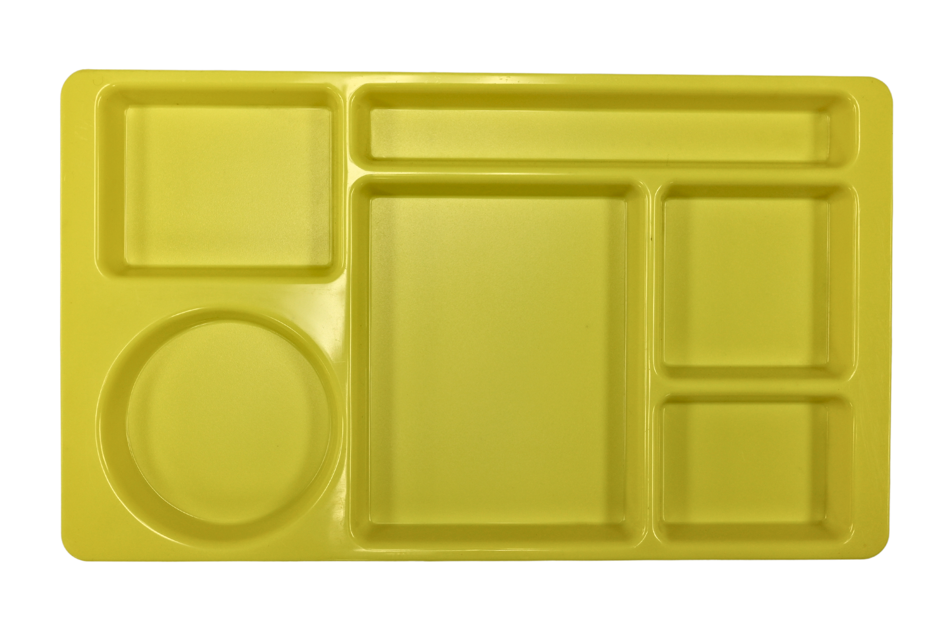 Sunny Yellow ABS Slim Compartment Tray by Parade Plastics, 8.75 x 15 Inches