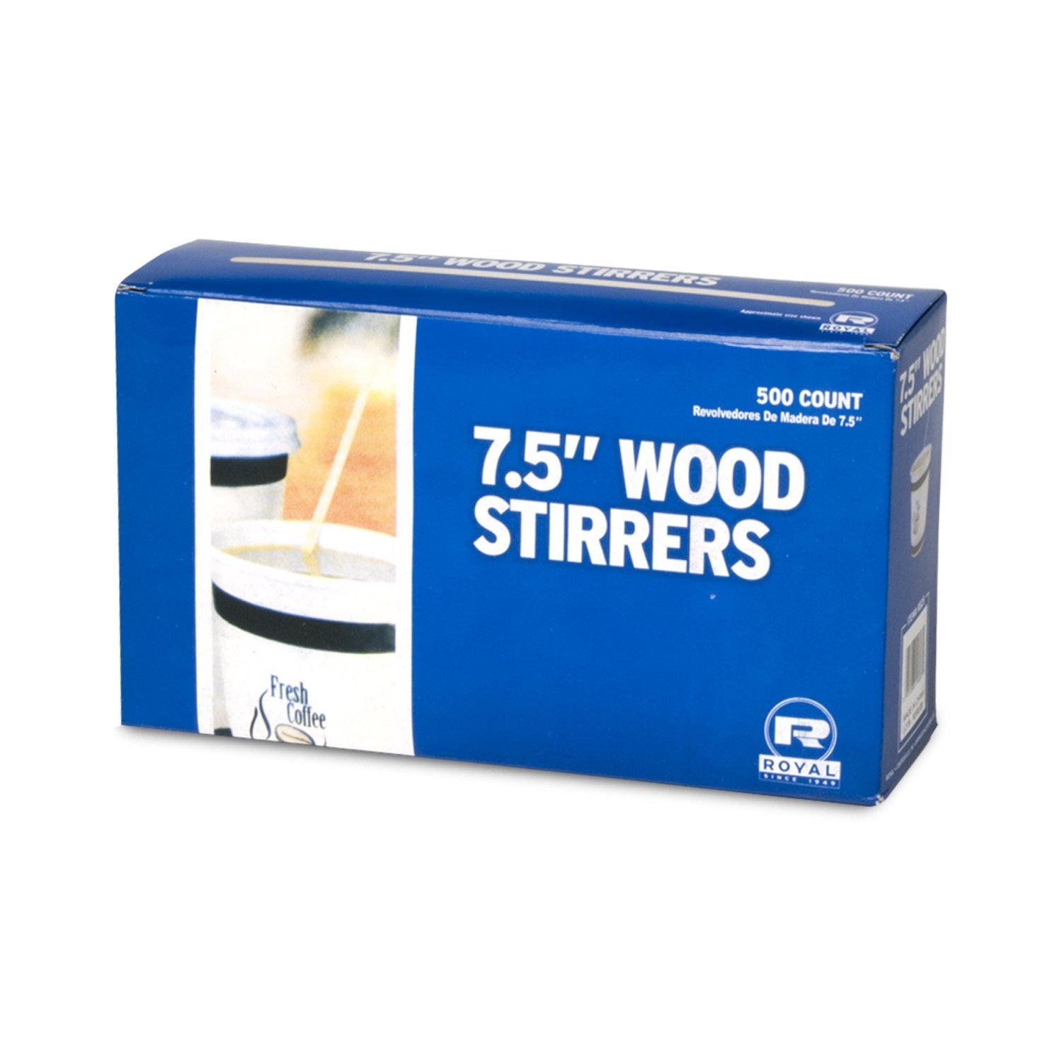 AmerCareRoyal Disposable Wooden Coffee Stirrers, 7.5 Inches for Professional and Commercial Use