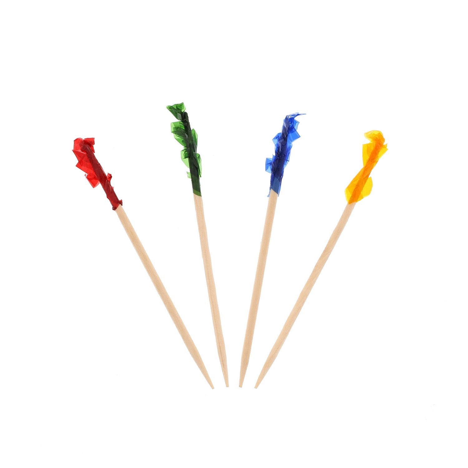 AmerCareRoyal R811W Durable Regular Frill Eco - friendly Wood Picks for Foodservice