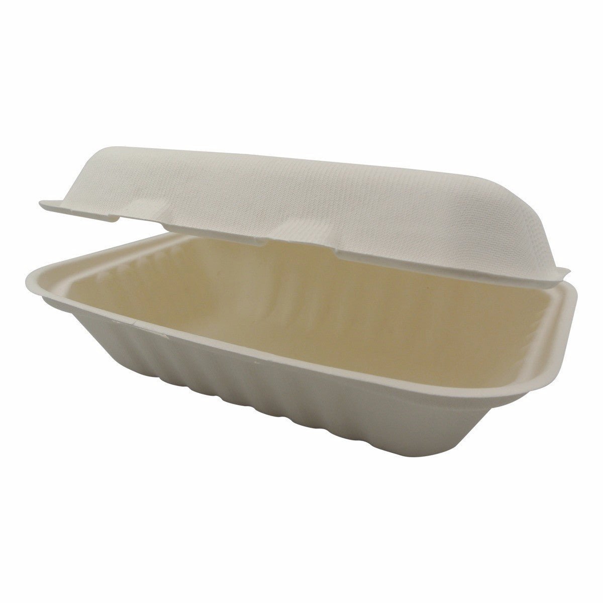 Greenwave TW - BOO - 003 Eco - Friendly Compostable White Carry - out Container for Commercial Use
