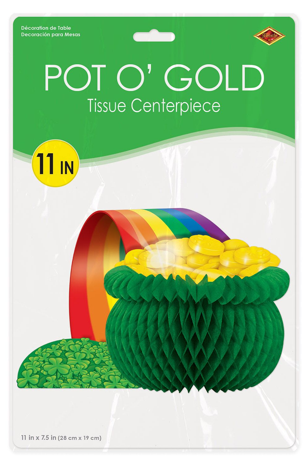Beistle 33677 High - Quality Tissue Paper Pot O' Gold Centerpiece for Commercial Use
