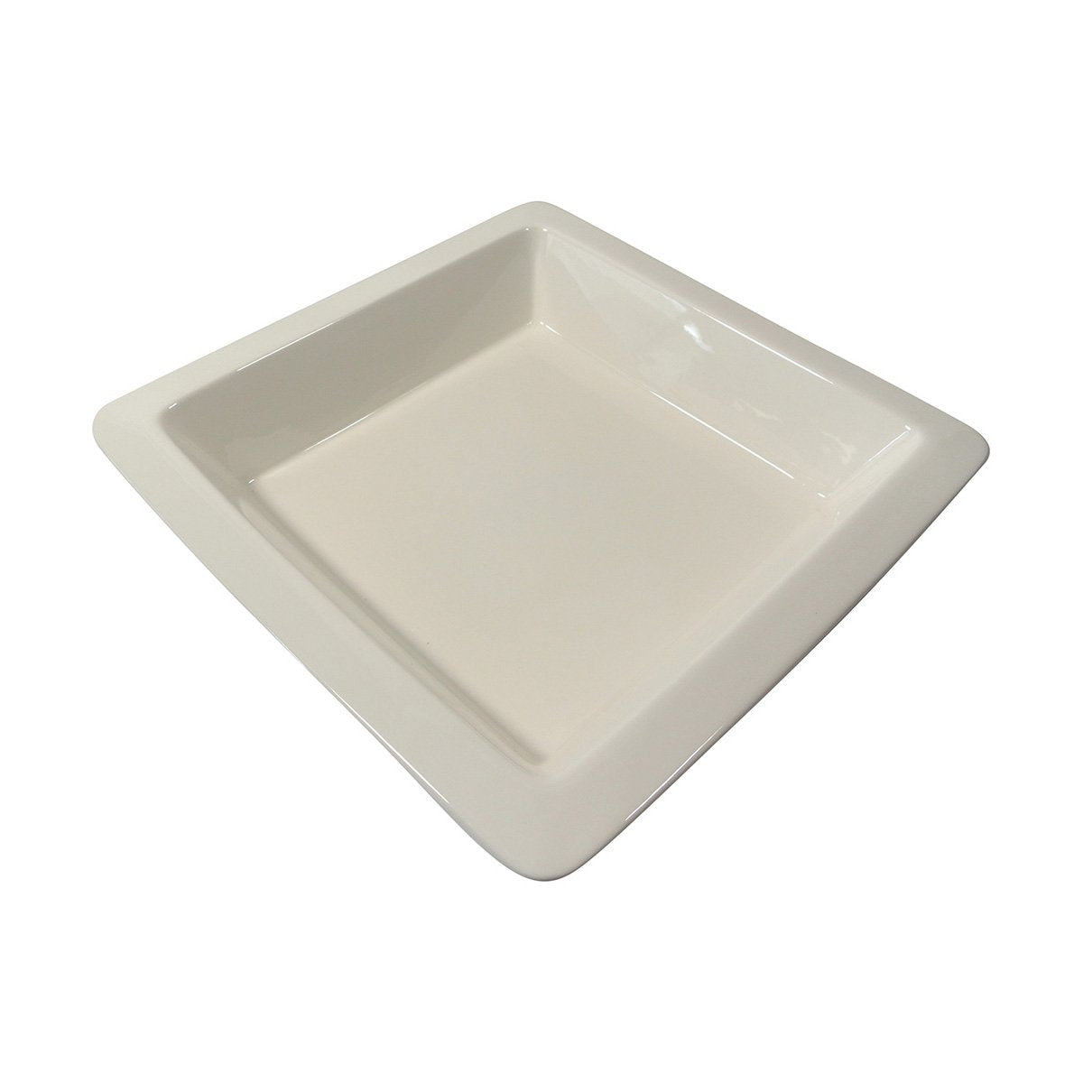Durable American Metalcraft 12 x 2 Inch Deep Square Porcelain Plate