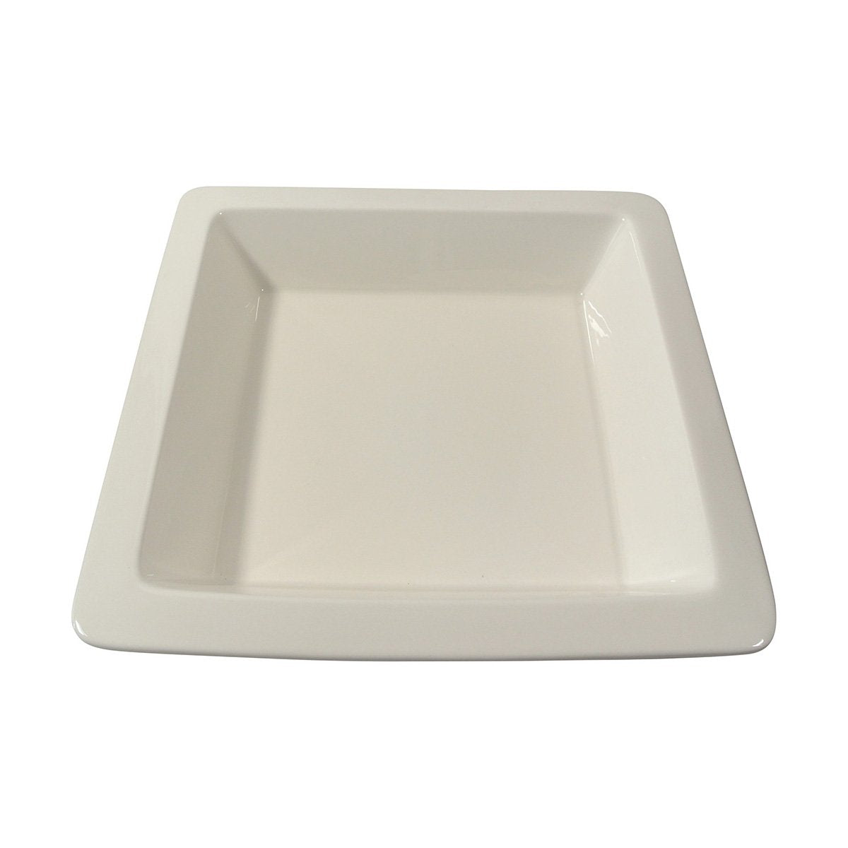 Durable American Metalcraft 12 x 2 Inch Deep Square Porcelain Plate