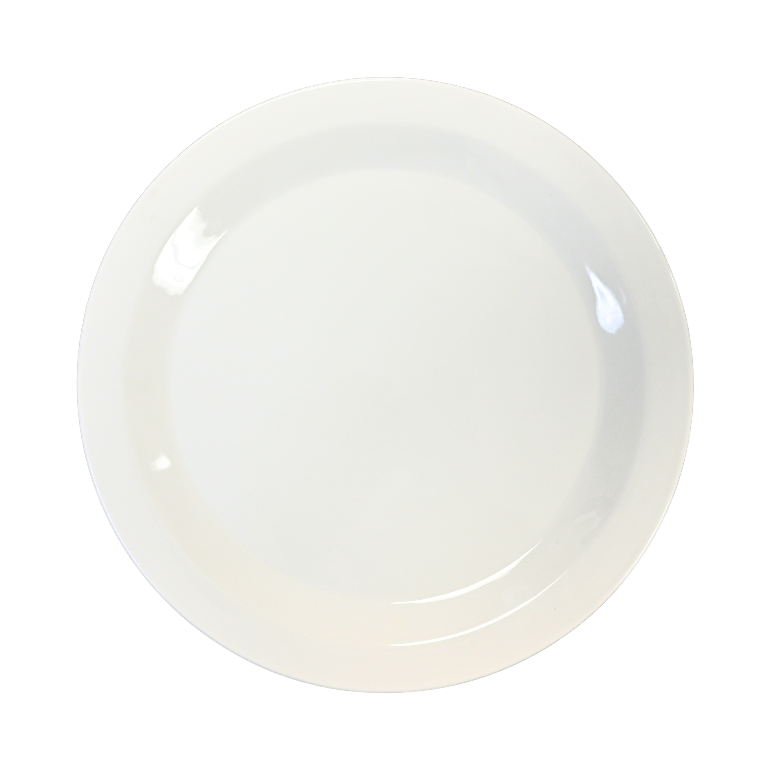 American Metalcraft C362RP 14-Inch Diameter and 1-Inch Height Shallow Round Porcelain Plate for Commercial Kitchens