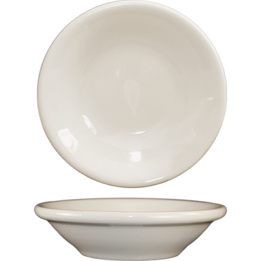 ITI RO - 11 5 - Ounce American - Style White Roma Ceramic Fruit Bowl for Commercial Use