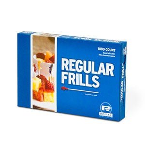 AmerCareRoyal R811W Durable Regular Frill Eco - friendly Wood Picks for Foodservice