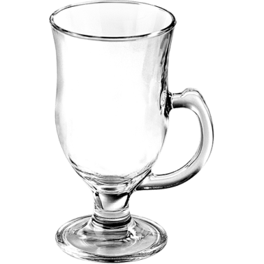 Commercial ITI 343 Irish Coffee Glass Mugs, 7.5 Ounces per Mug, 12 Pieces per Case