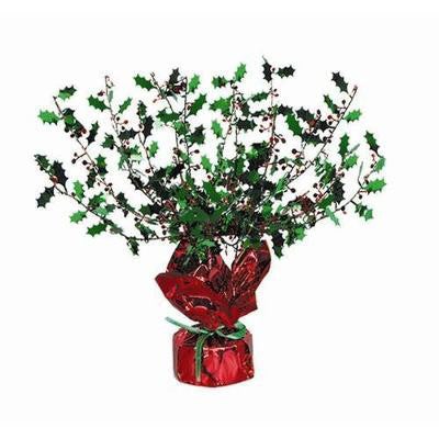 Beistle 52992 15-Foot Holly Gleam and Burst Centerpiece for Festive Decor