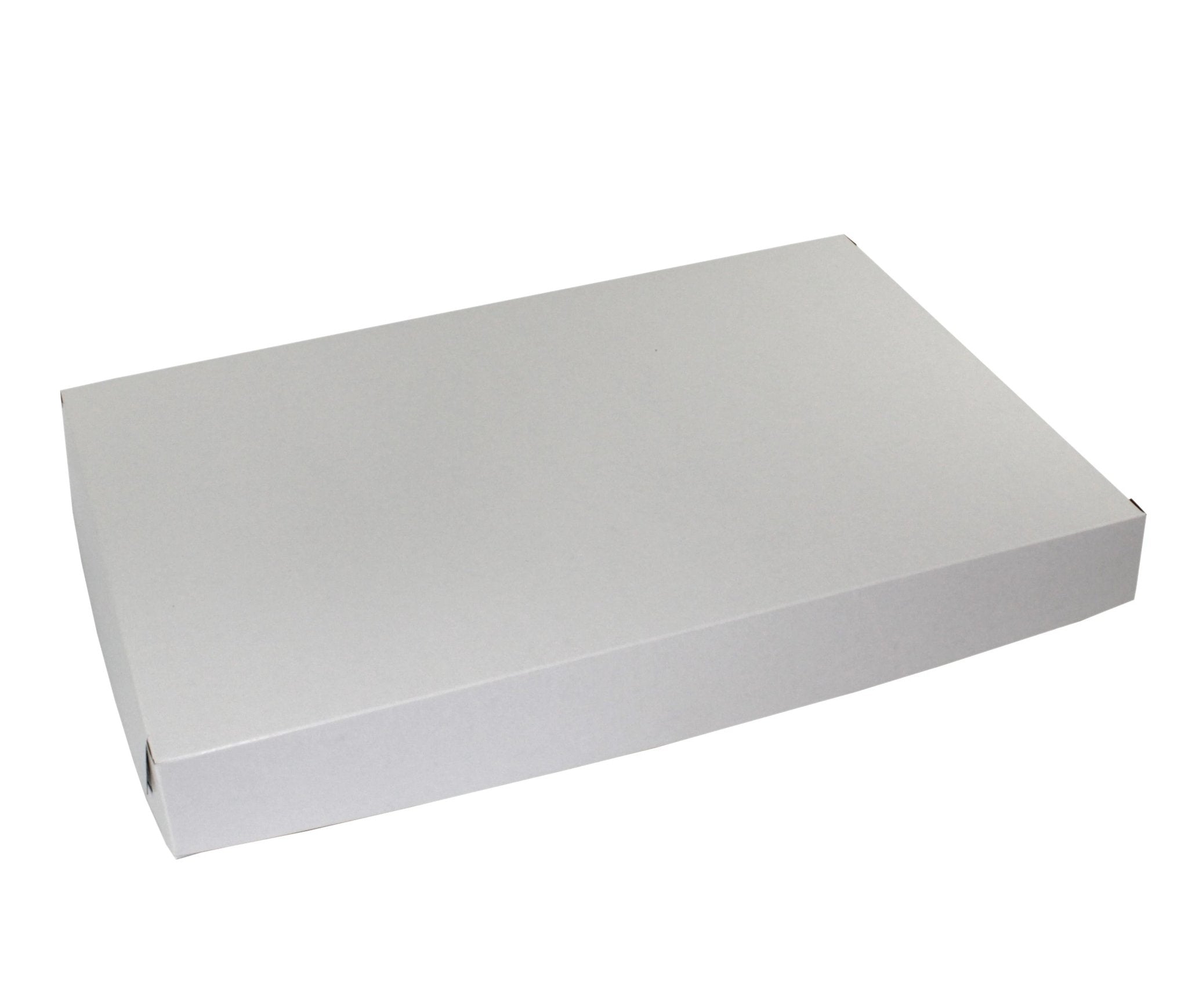 BOXit Disposable White Bakery Boxes - Bottom Part Only, Dimensions 18.5x13.25x2, Pack of 100