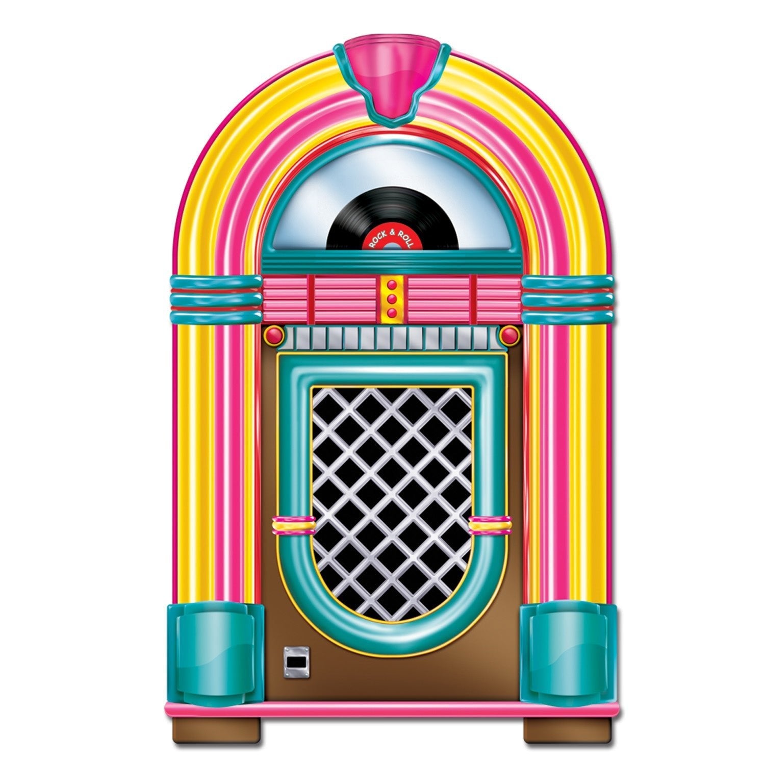Beistle 57463 36-Inch Neon Jukebox Cutout for 50's Rock and Roll Theme