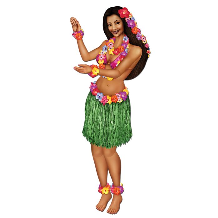 Beistle 55130 38-Inch Jointed Luau Hula Girl Decor