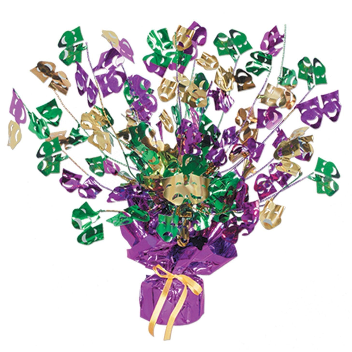 Beistle 50805 15-Foot Mardi Gras Gleaming Centerpiece for Parties