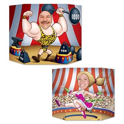 Beistle 57975 Large-Scale Circus Themed Double-Sided Photo Prop Measuring 37 Inches by 25 Inches