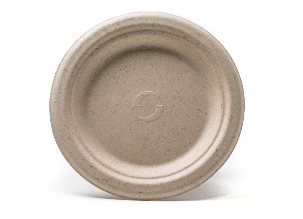 Greenwave 7-Inch Round Disposable Ovation Plate for Professional and Commercial Foodservice