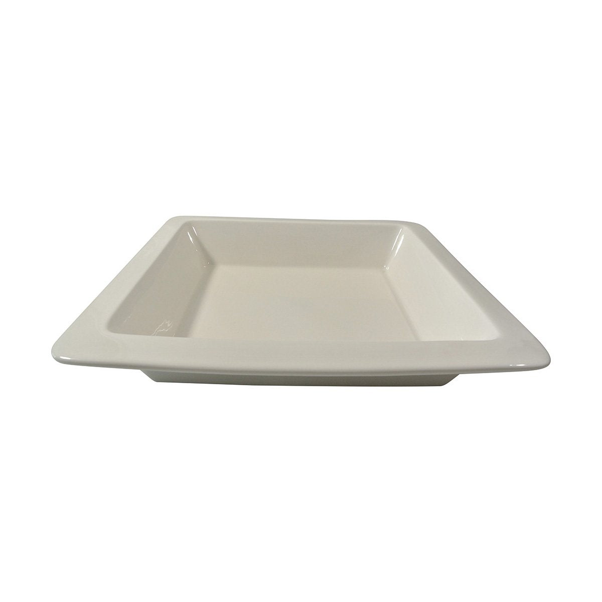 Durable American Metalcraft 12 x 2 Inch Deep Square Porcelain Plate