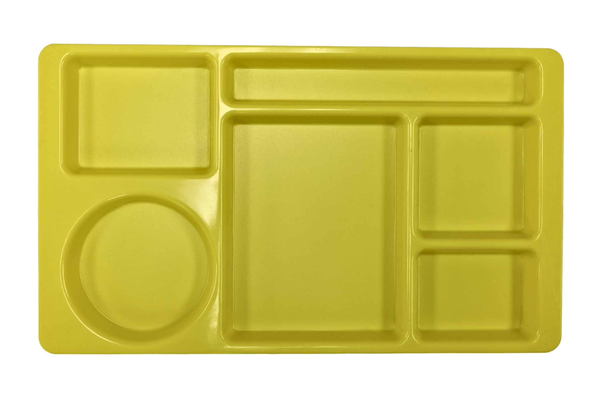 Sunny Yellow ABS Slim Compartment Tray by Parade Plastics, 8.75 x 15 Inches