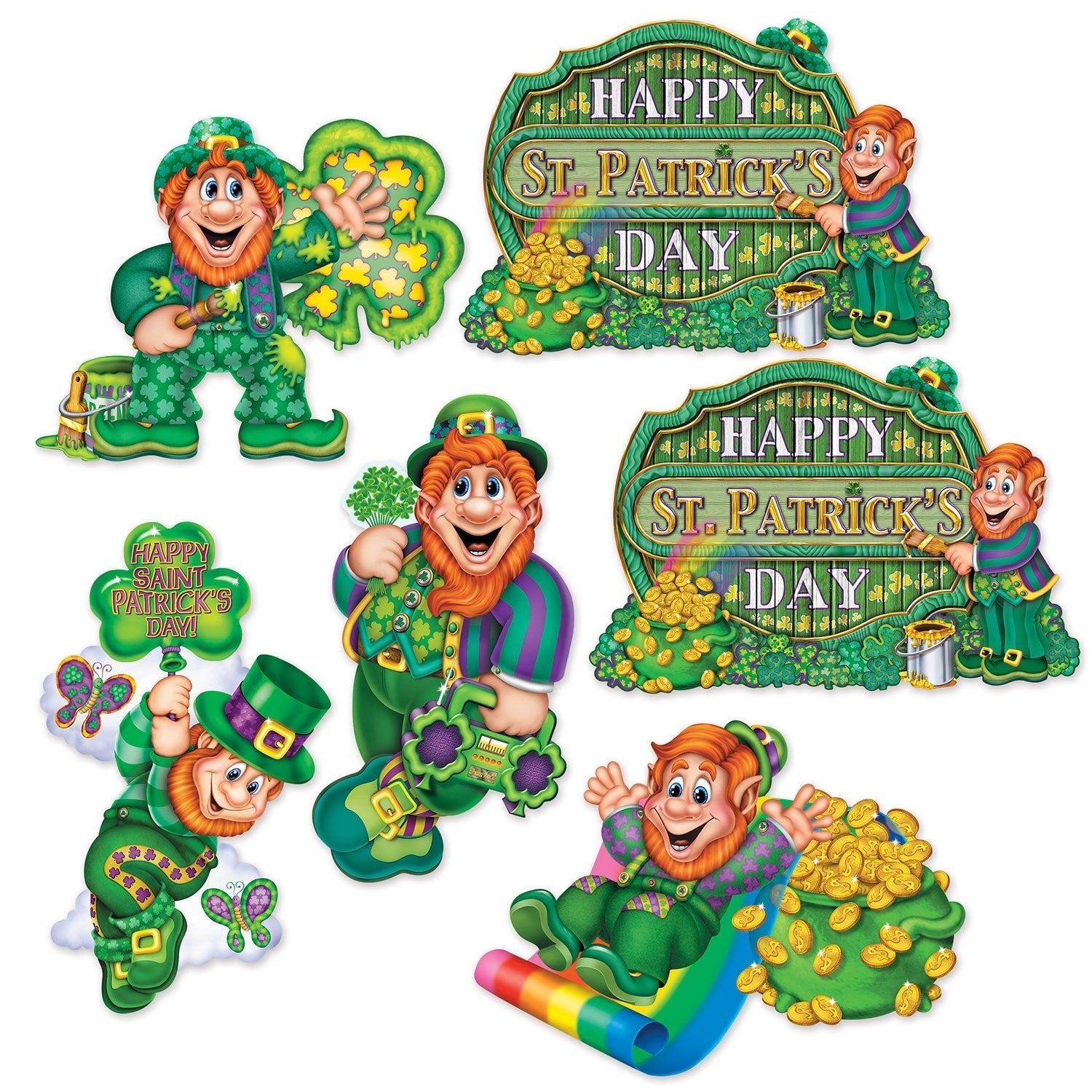 Beistle 30053 High - Quality St Patrick's Day Decorative Cutouts for Festive Celebrations