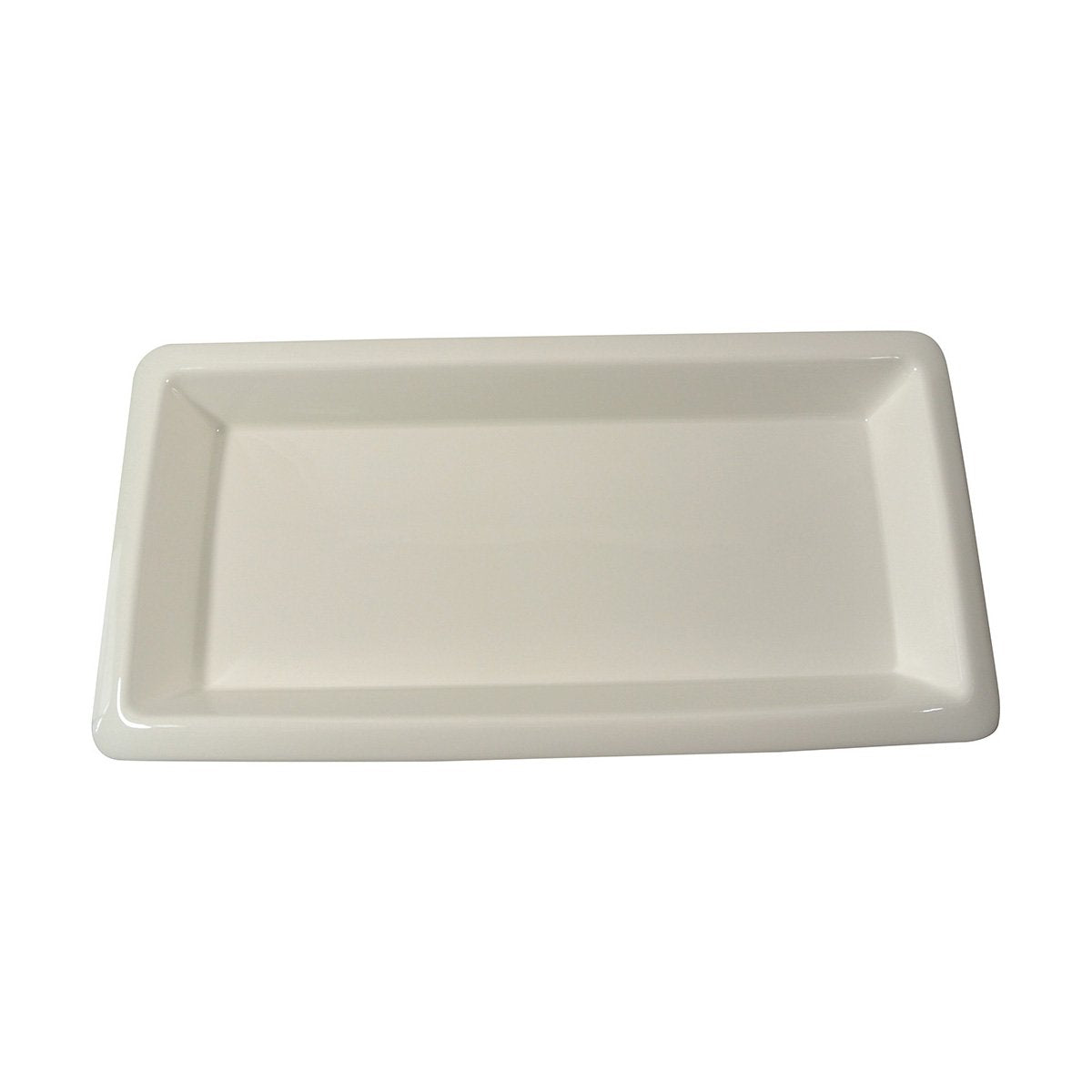 American Metalcraft C605TP 24-Inch by 12-Inch by 2-Inch Deep Rectangular Porcelain Plate for Foodservice