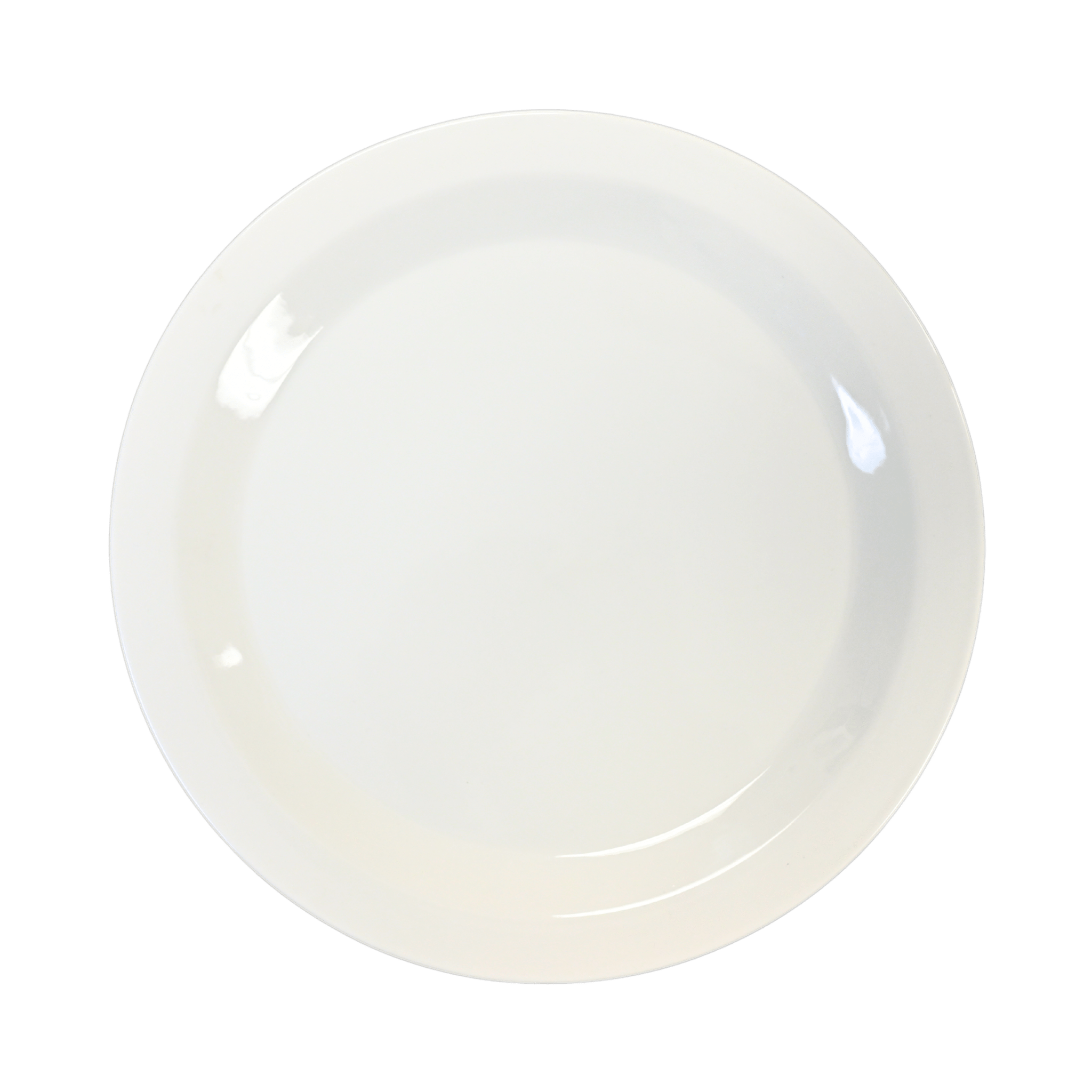 American Metalcraft C362RP 14-Inch Diameter and 1-Inch Height Shallow Round Porcelain Plate for Commercial Kitchens