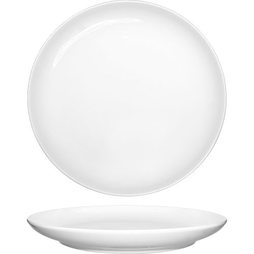 High - Quality ITI TN - 317 European - Style White Round Deep Coupe Dinner Plate with 7.375 - Inch Diameter
