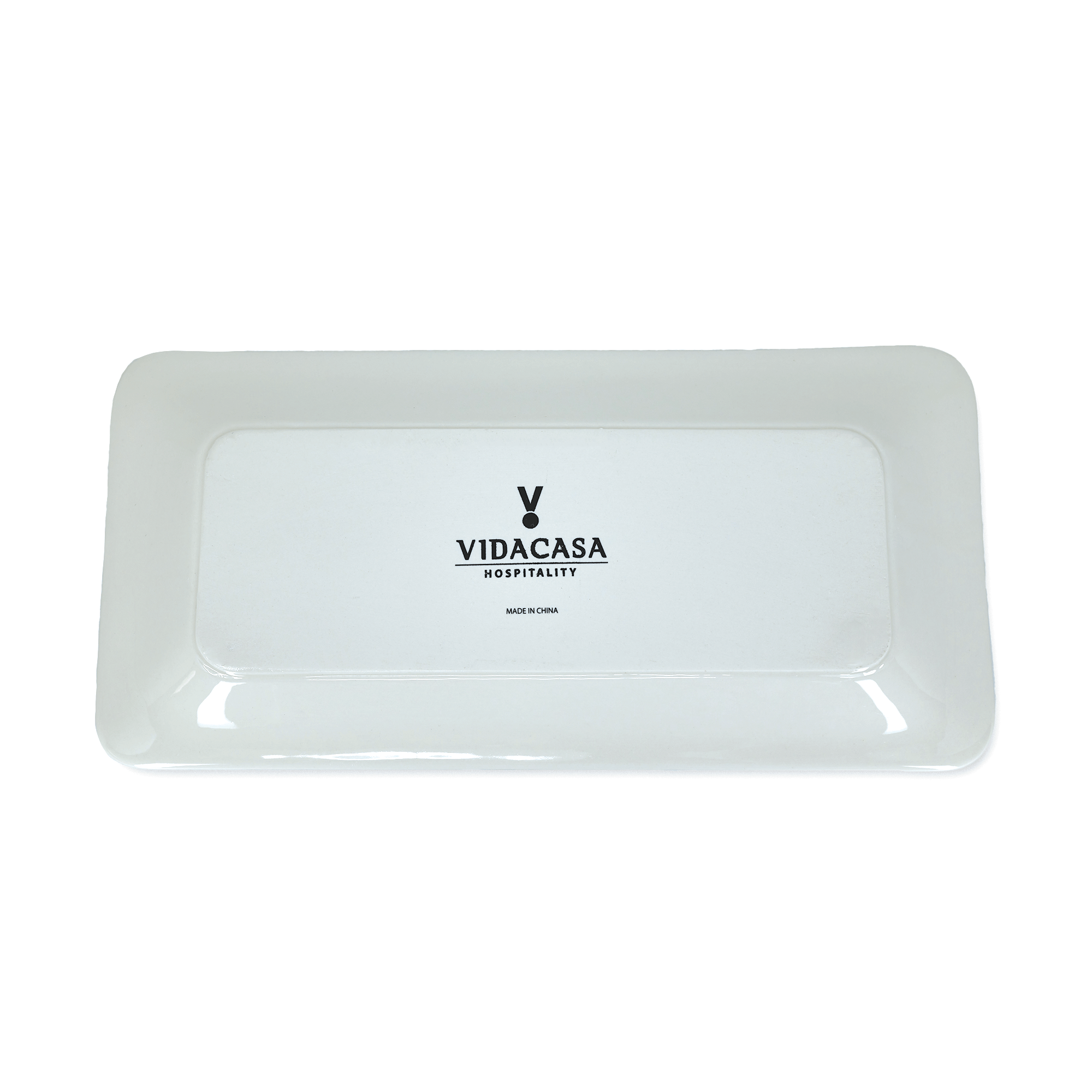 American Metalcraft C302TP High - Quality Shallow Rectangular Dinner Plate Measuring 12 Inches by 6 Inches by 1 Inch