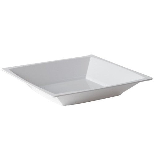 WNA Comet 12 Oz Square Milan White Disposable Foodservice Bowl