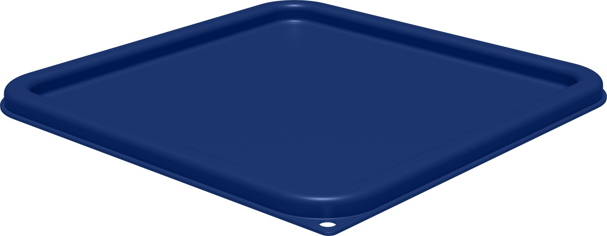 Carlisle 1197260 Premium Blue Lid Suitable for 12, 18, and 22 Quart Square Containers in Commercial Kitchens