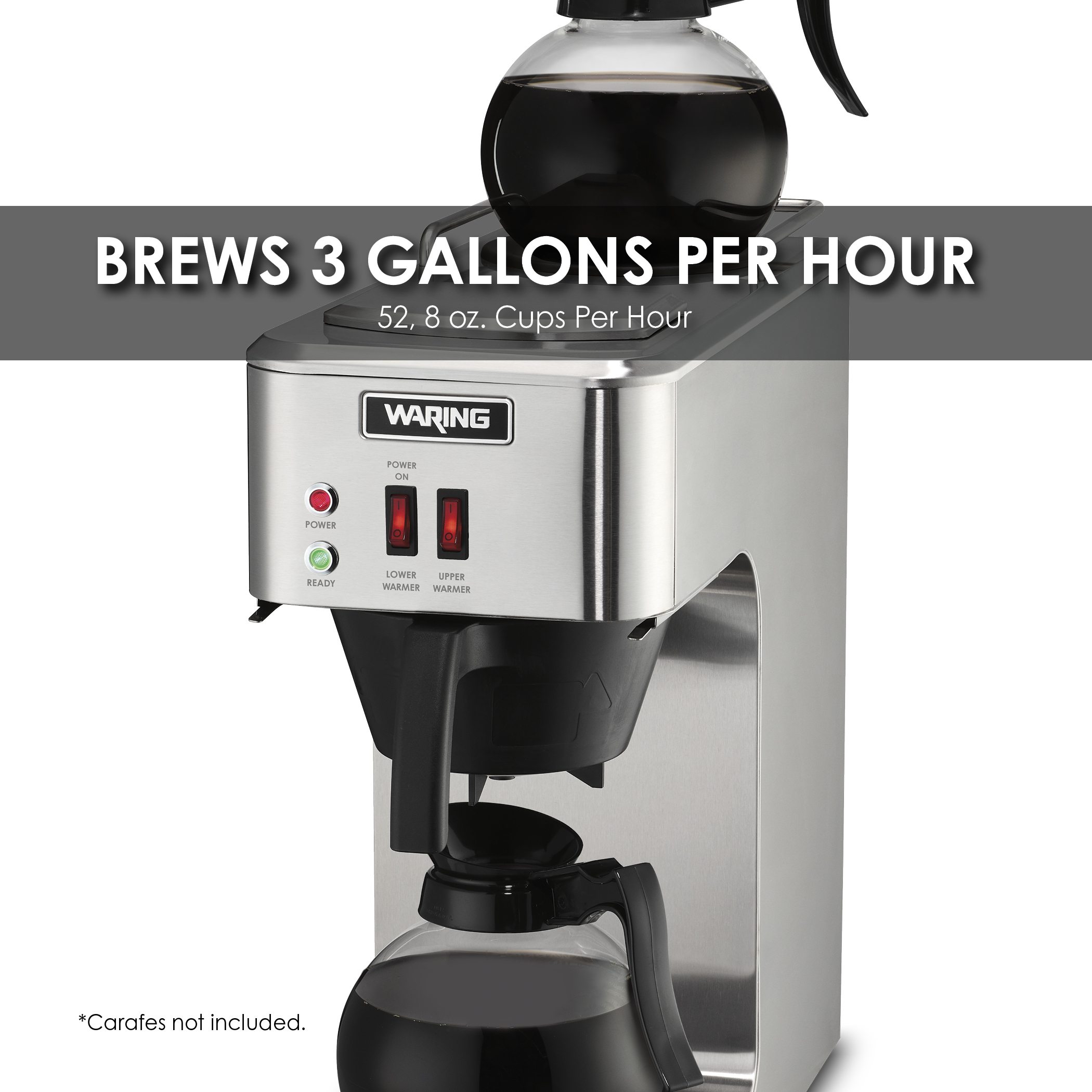 Durable and Efficient Waring WCM50 Cafe Deco Pour-Over Coffee Brewer