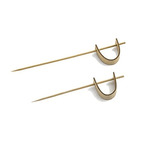 Tablecraft 4.5-Inch Bamboo Food Service Sword Picks for Catering, Takeout and Restaurants