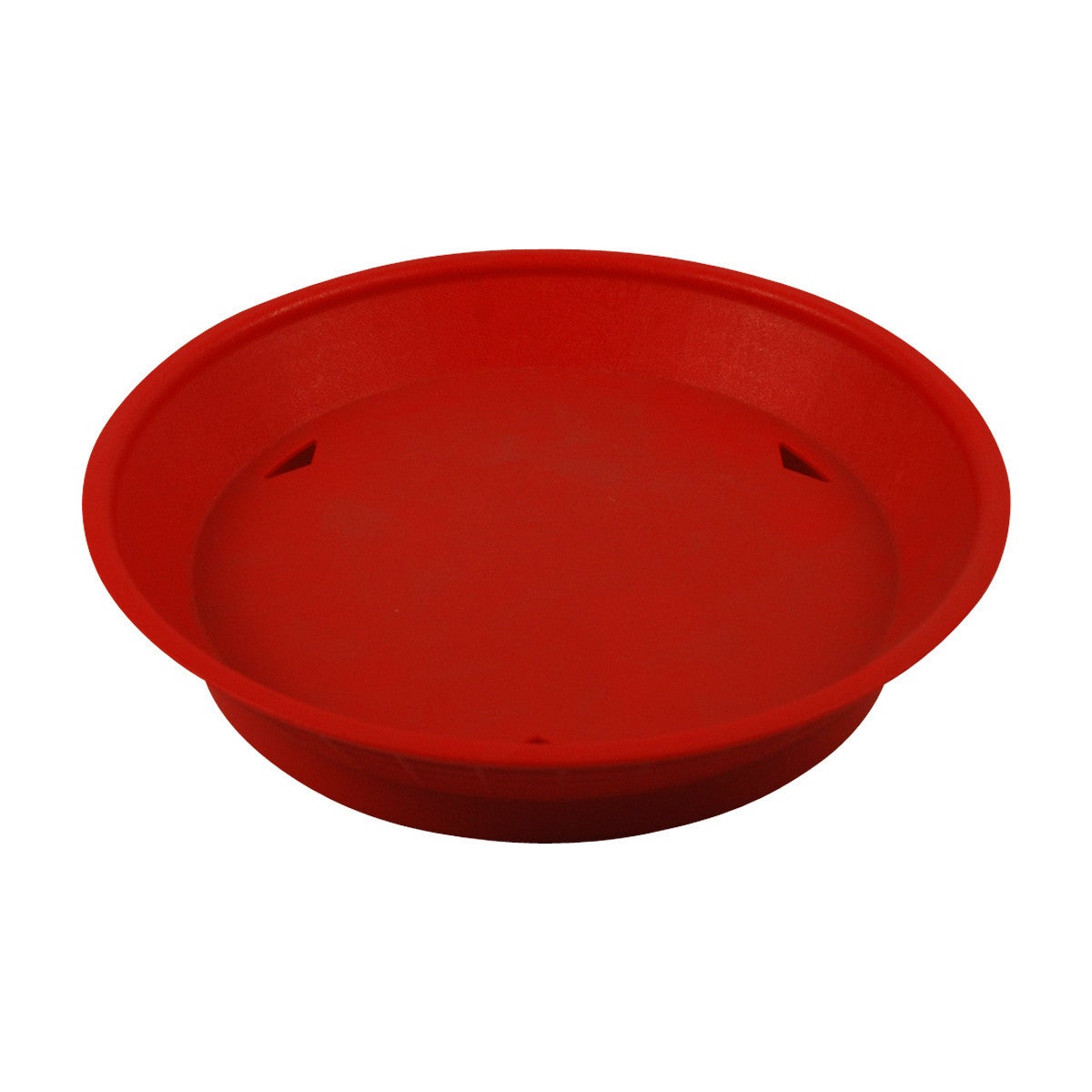 Tablecraft Professional Commercial Red Round Serving Platter with Raised Base - 9 Inches