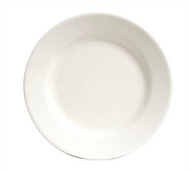 Tuxton TRE-005 Reno 5.5-Inch Round Dinner Plate with RE Wide Rim and Rolled Edge, Pack of 12 per Box