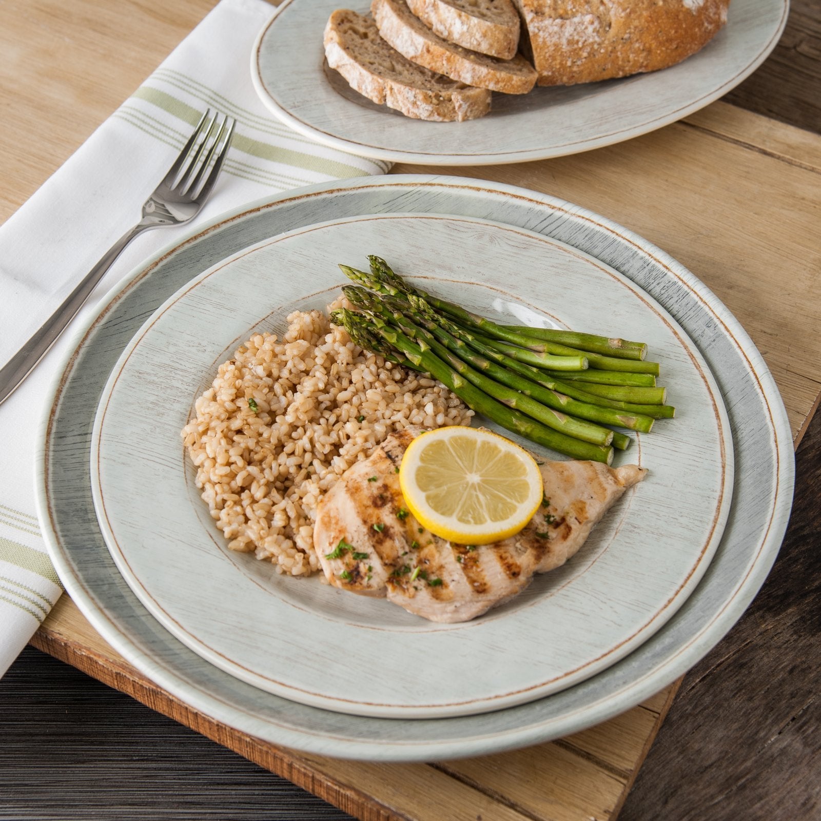 12.5-Inch Carlisle Grove 6400418 Smoke Melamine Durable Round Charger