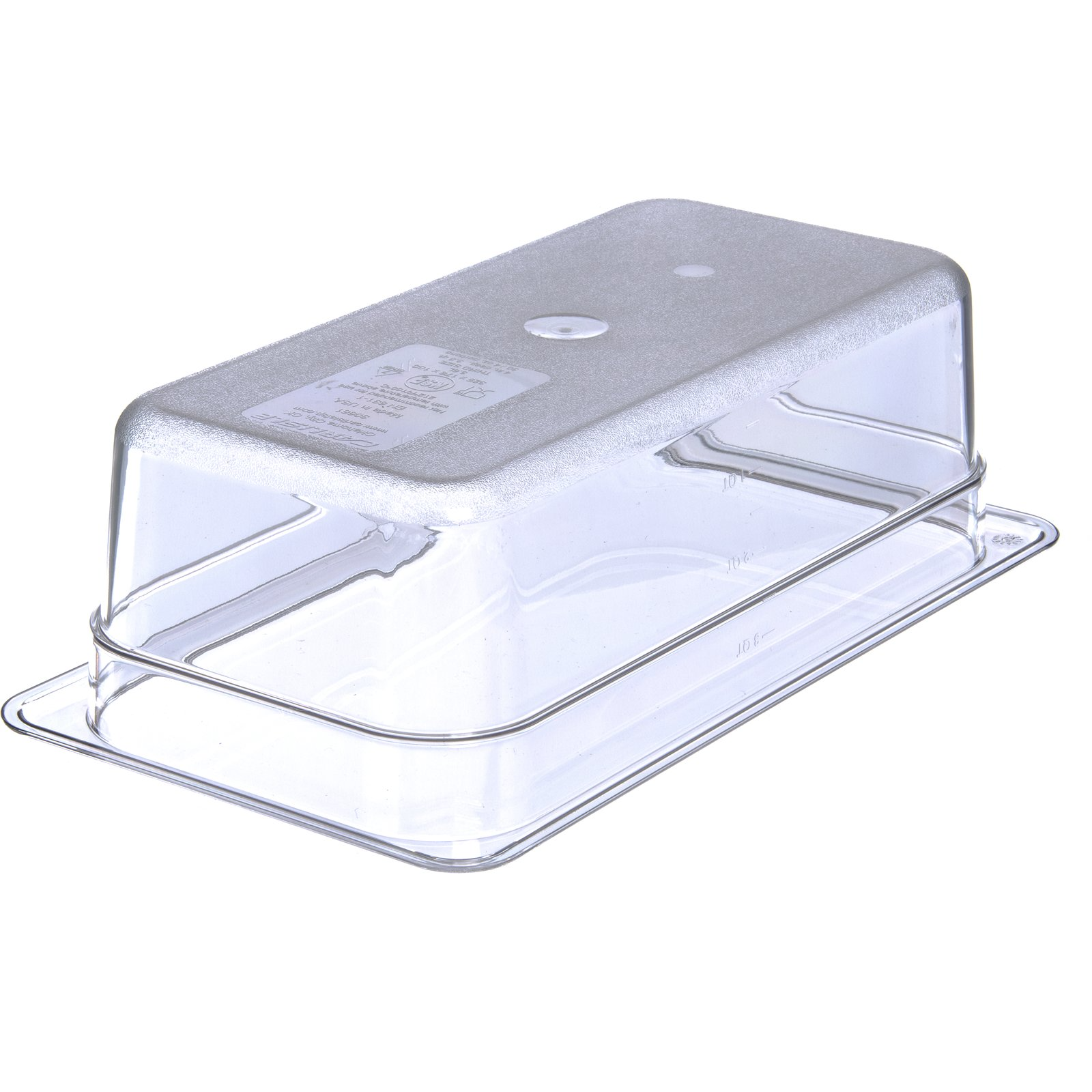 Carlisle StorPlus 3066107 1/3-Size Transparent 4-Inch Deep Food Storage Pan