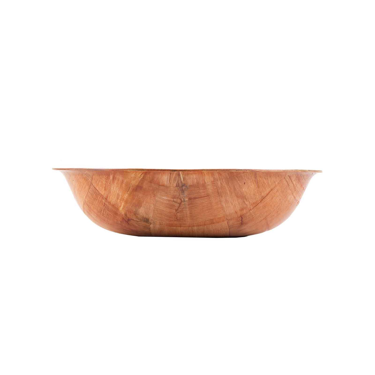 Tablecraft 208 8-Inch Round Handwoven Mahogany Wood Serving Bowl for Foodservice