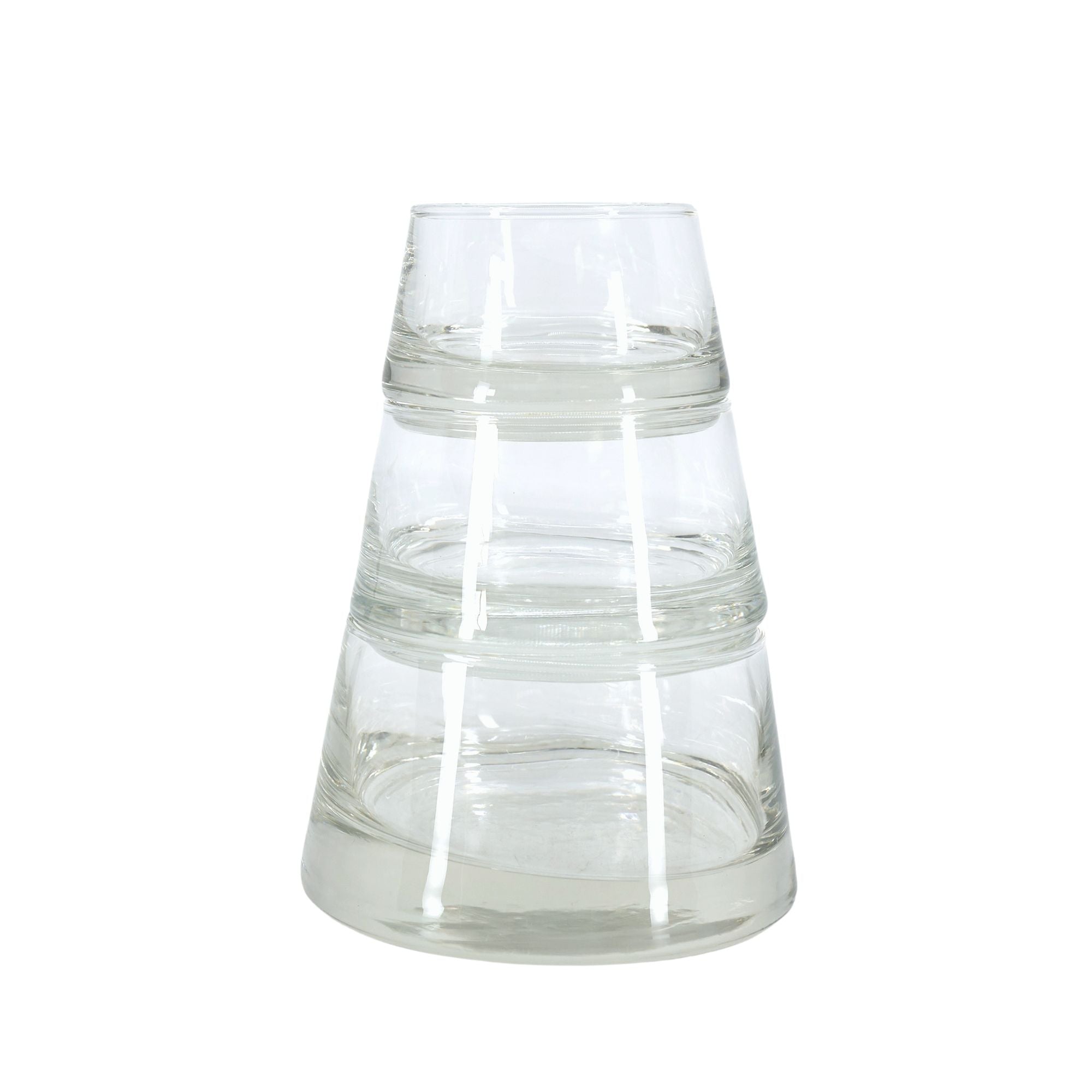 Durobor 797/80 Vertigo Durable 3-Piece Stackable Pyramid Glass Bowl Set