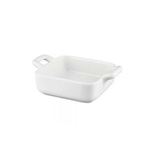 Vertex ARG - SBK 2.75 Inches High - Performance White Porcelain Mini Square Baking Dish