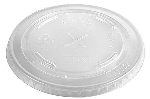 Dart 695TS Transparent Lid with Straw Slot, Ideal Fit for Y12S and Y14 Foodservice Containers