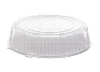 WNA A18PETDM CaterLine 18-Inch Round Clear PET Dome Lids for CheckMate Trays