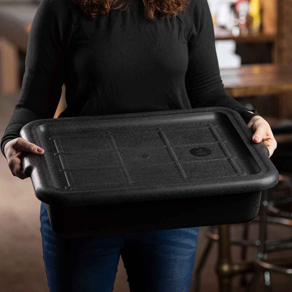 Tablecraft 1531 Professional Bus Box Lid with Pebbled Surface