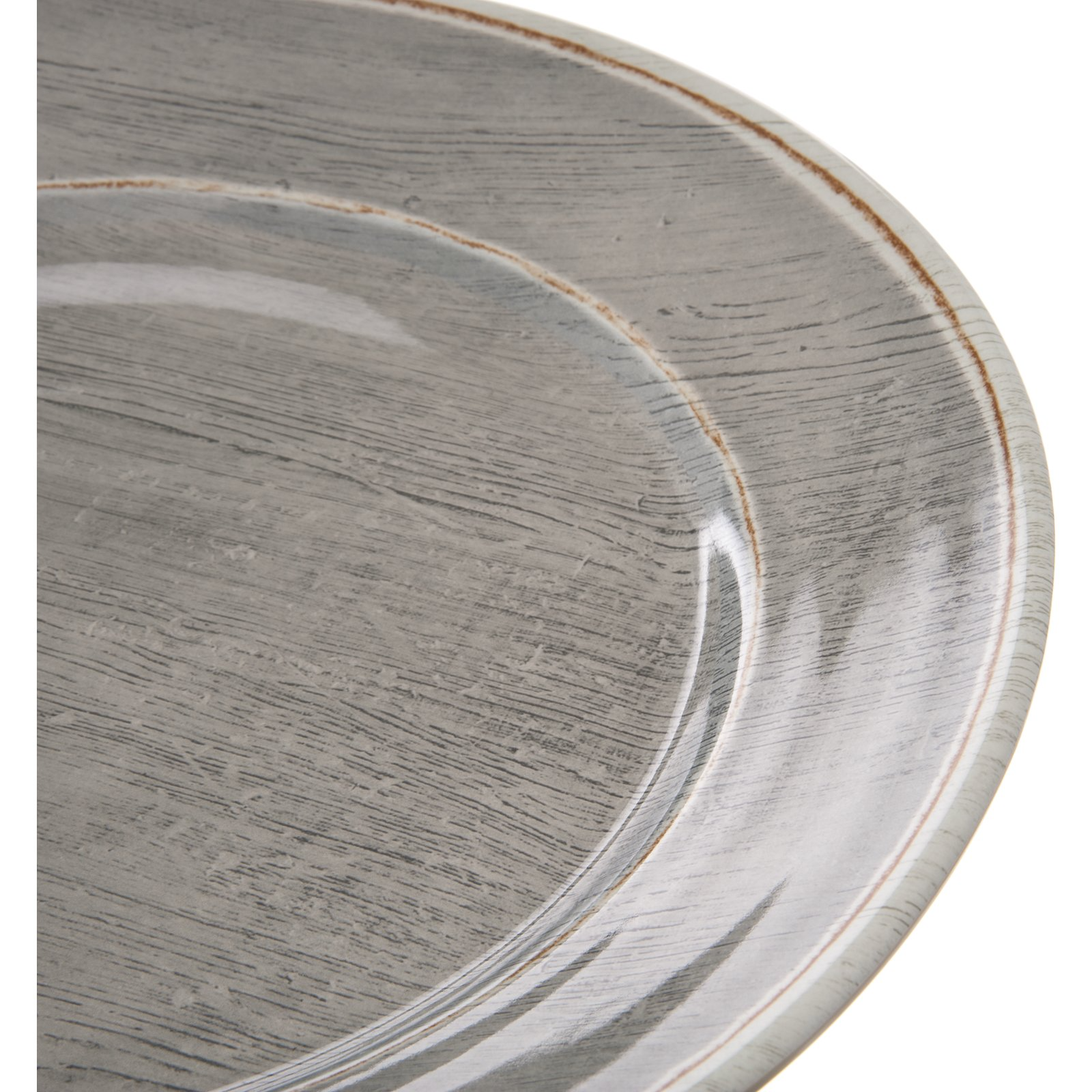 12.5-Inch Carlisle Grove 6400418 Smoke Melamine Durable Round Charger