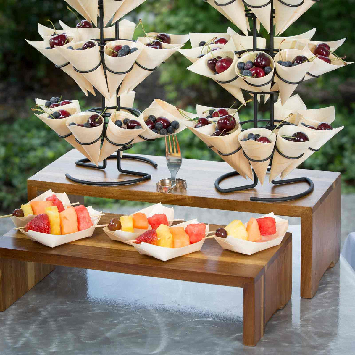Tablecraft BAMDB45 Disposable Pinewood Bowls with Dimensions of 4.75 Inches by 2.5 Inches, Ideal for Foodservice