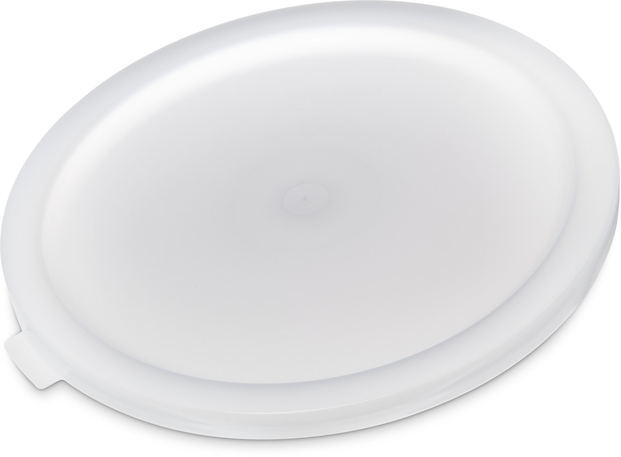 Carlisle 120202 Premium White Snap - On Lid Designed for 12 - Quart, 18 - Quart, and 22 - Quart Round Food Storage Containers