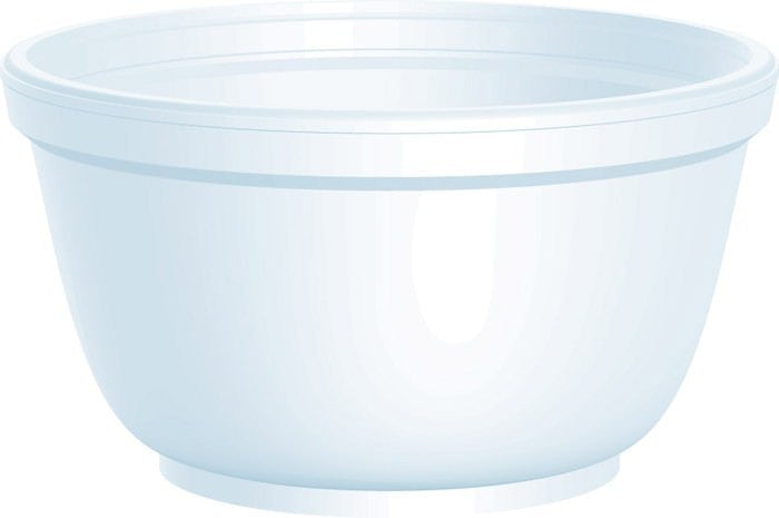 Disposable 10 Oz White Foam Bowls - Dart 10B20 for Commercial Use