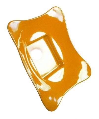 Elite Global Solutions EGS M14SQW-Y Yellow 14-Inch Square Serving Bowl with Base for Foodservice