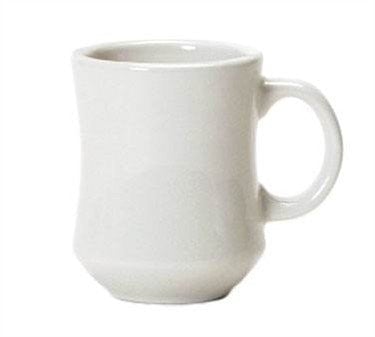 Tuxton 8 oz Egg Shell White Princess Style Coffee/Tea Mug - BEM - 0806