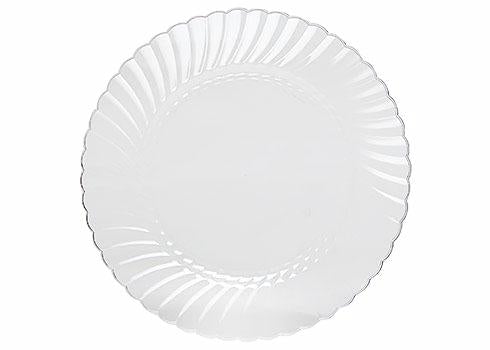 WNA CW6180CL Classicware 6-Inch Clear Disposable Heavy-Duty Food Service Plates